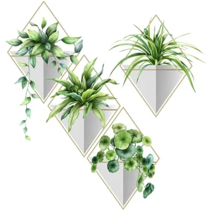 Adesivi Parete Decorativi Materiale PVC Lavabile Resistente Decorativo Effetto Pianta Decorazione Casa Muro