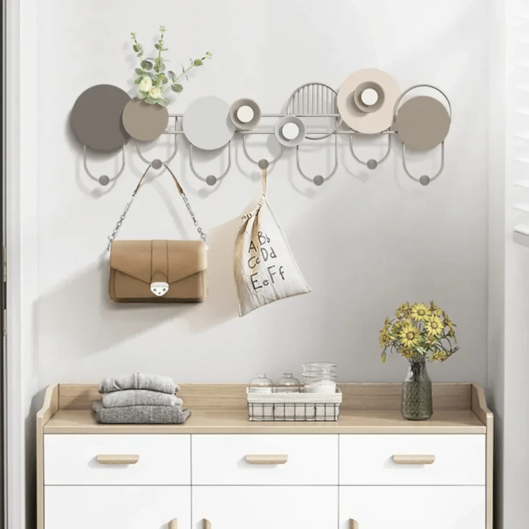 Appendi Abiti Materiale Ferro Design Moderno Arredo Casa Decorazione Parete Appendi Abiti Porta Oggetti - immagine 3