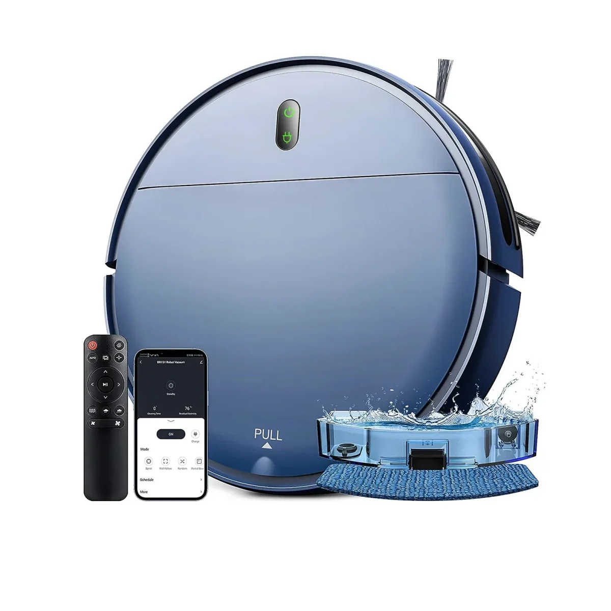 Aspirapolvere Robot Lava Aspira Base Ricarica Inclusa Capacità 230ml Elettrodomestici Pulizia Casa - immagine 2