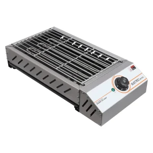 Griglia Elettrica Argento Acciaio Comoda Resistente Pratica Utile Cucinare Inossidabile