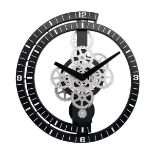 Orologio Parete Oro Argento Design Ingranaggi Decorazione Casa Diversi Colori