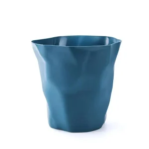 Pattumiera Di Piccole Dimensioni In Nero Blu Bianco Forma Rettangolare Da Cucina Materiale Plastica