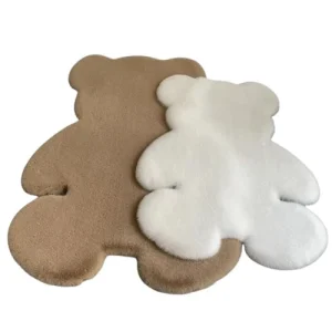 Tappeto Forma Orso Orsetto Cameretta Diverse Dimensioni Diversi Colori Arredamento Morbido Peluche Comodo Casa Camera Letto