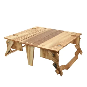 Tavolo Pieghevole Cestino Da Pranzo Porta Oggetti Design Moderno Comodo Portatile Materiale Legno